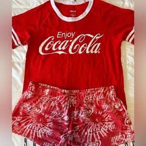 Coca-Cola brand pajama set